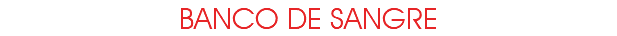BANCO DE SANGRE